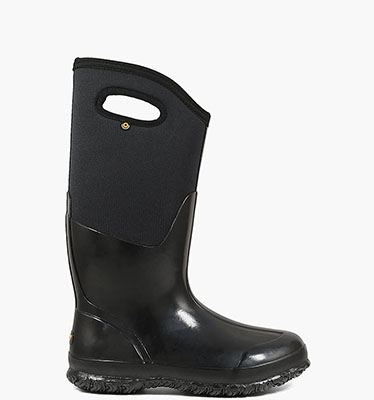 Classic High with Handles Women's Gumboots in BLACK SHNY for $119.80