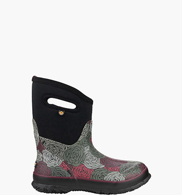 Classic Rosey Mid Women's Boots Ideal for Grass & Mud in BLK MULTI for $169.95