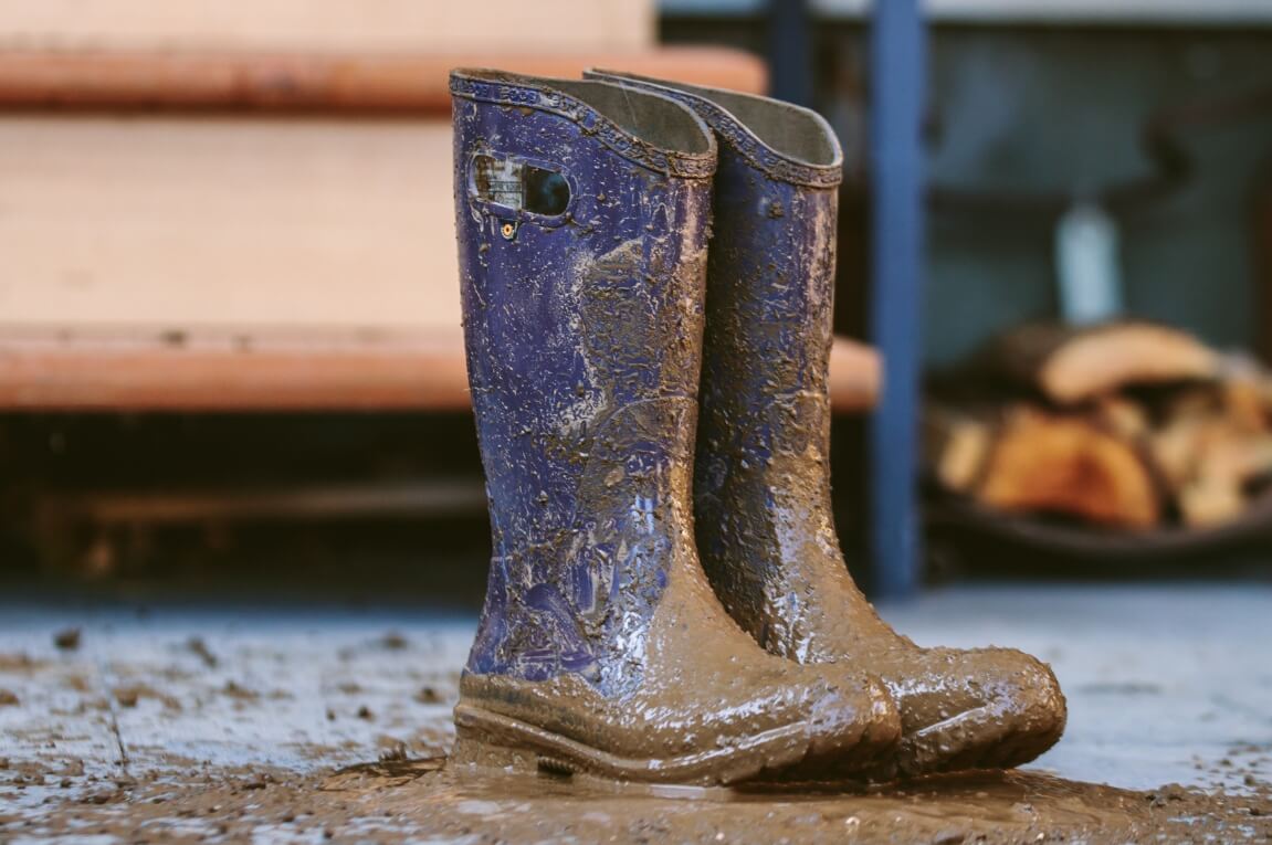 BOGS are tough.  You know what we love more than making and seeling boots? Making and selling boots that live a long life.  That's why we make every pair of BOGS to last, with the highest quality materials currently available.  But you can make them last even longer. The rainboot shown is our Women's rainboot solid in blue.  